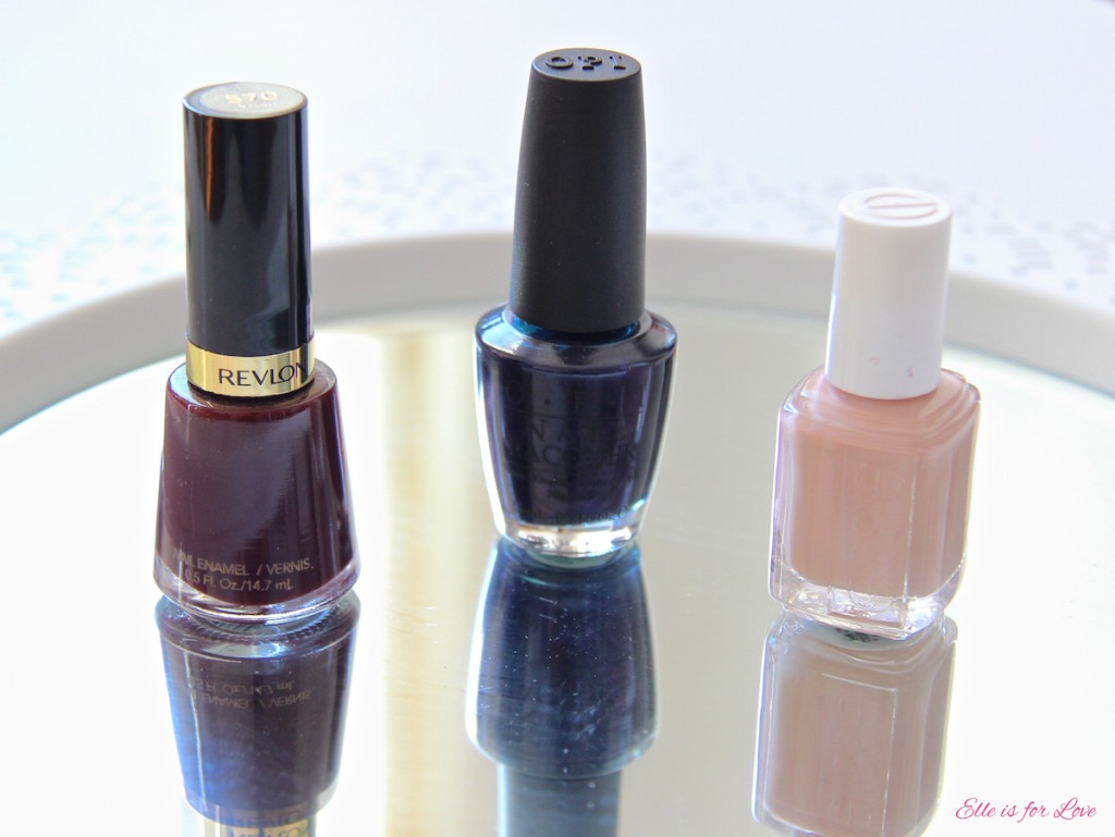 Revlon | ‘Vixen” OPI | ‘Russian Navy’ Essie | ‘Spin the Bottle’